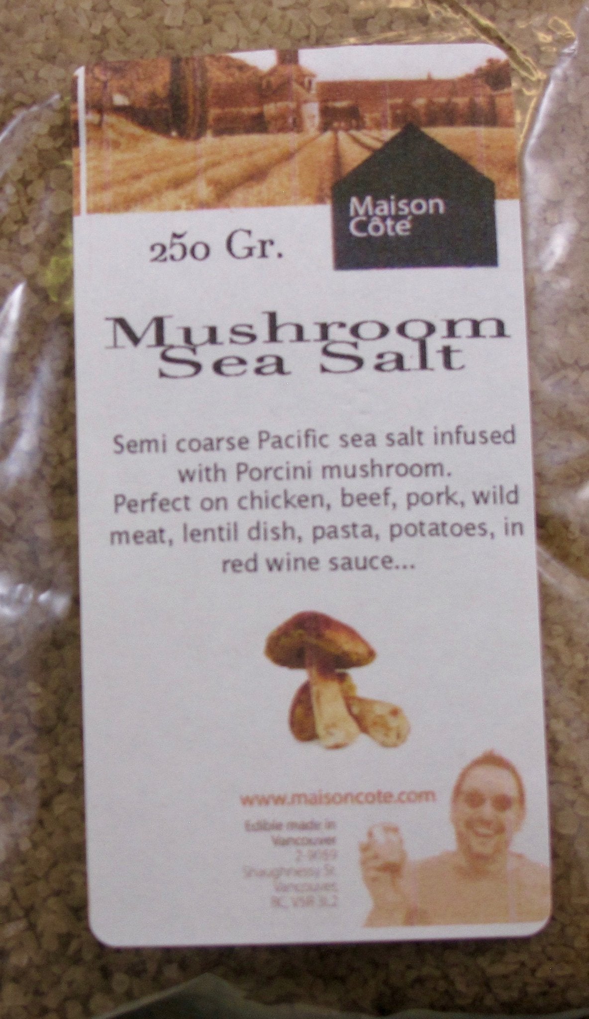 Mushroom sea salt
