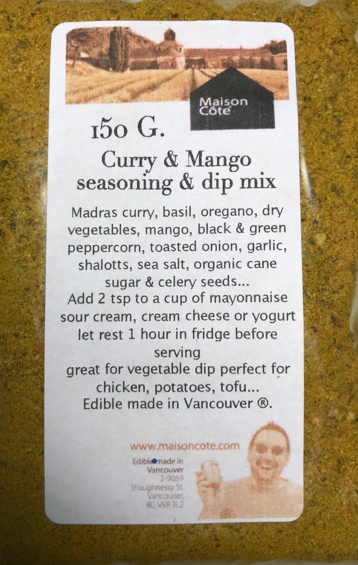 Curry &amp; Mango Seasoning &amp; dip mix